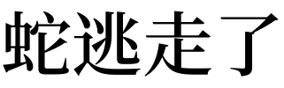 梦见蛇逃走了